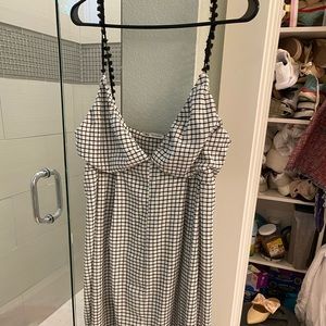 Zara Black and White MIDI Dress